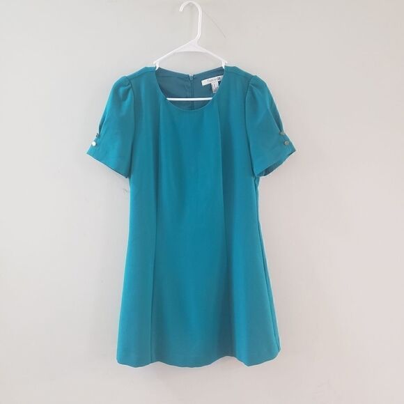 Forever21 Mini Terqoise Short Sleeves Dress - Picture 5 of 12